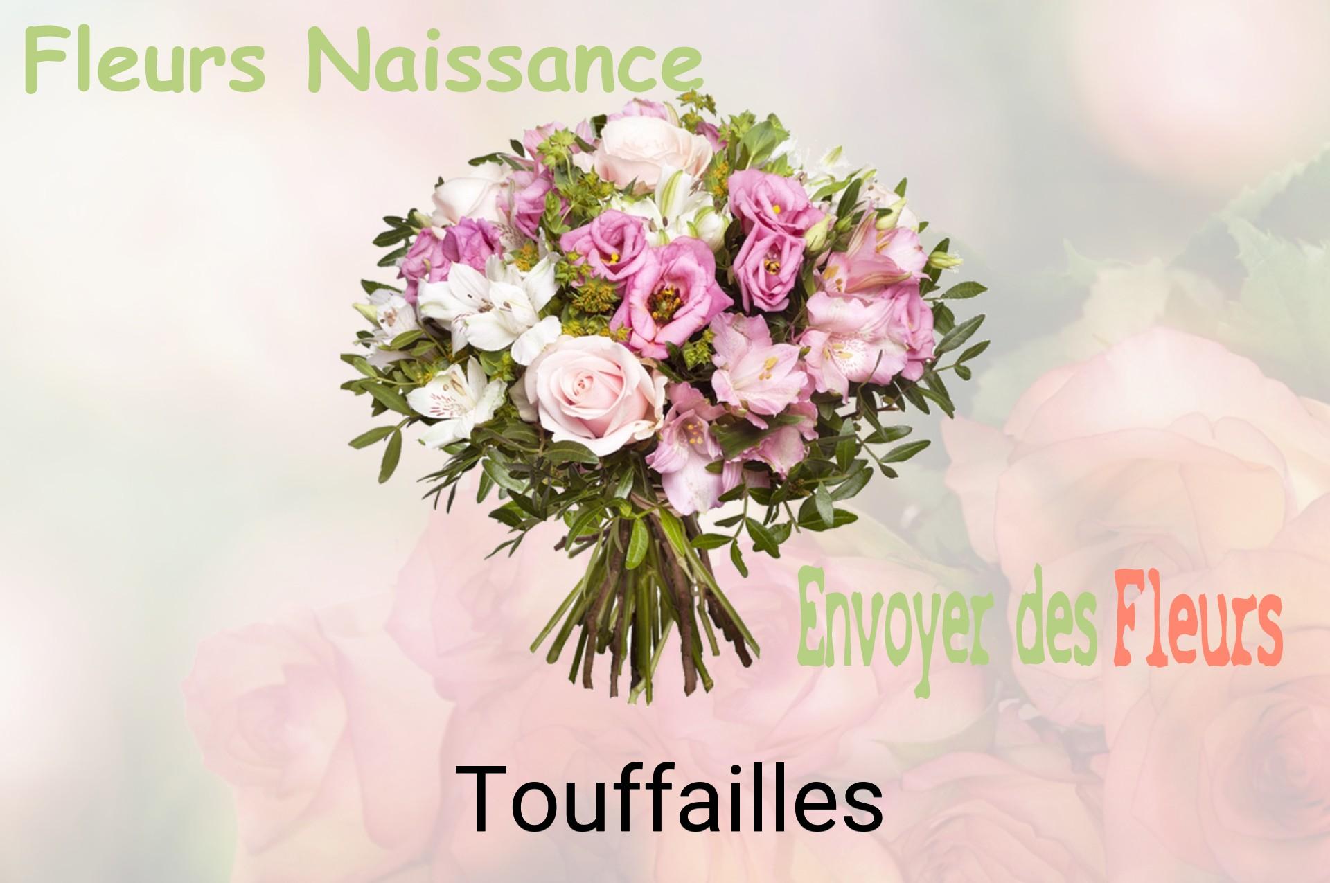 Bouquet de fleurs de naissance livré à Touffailles